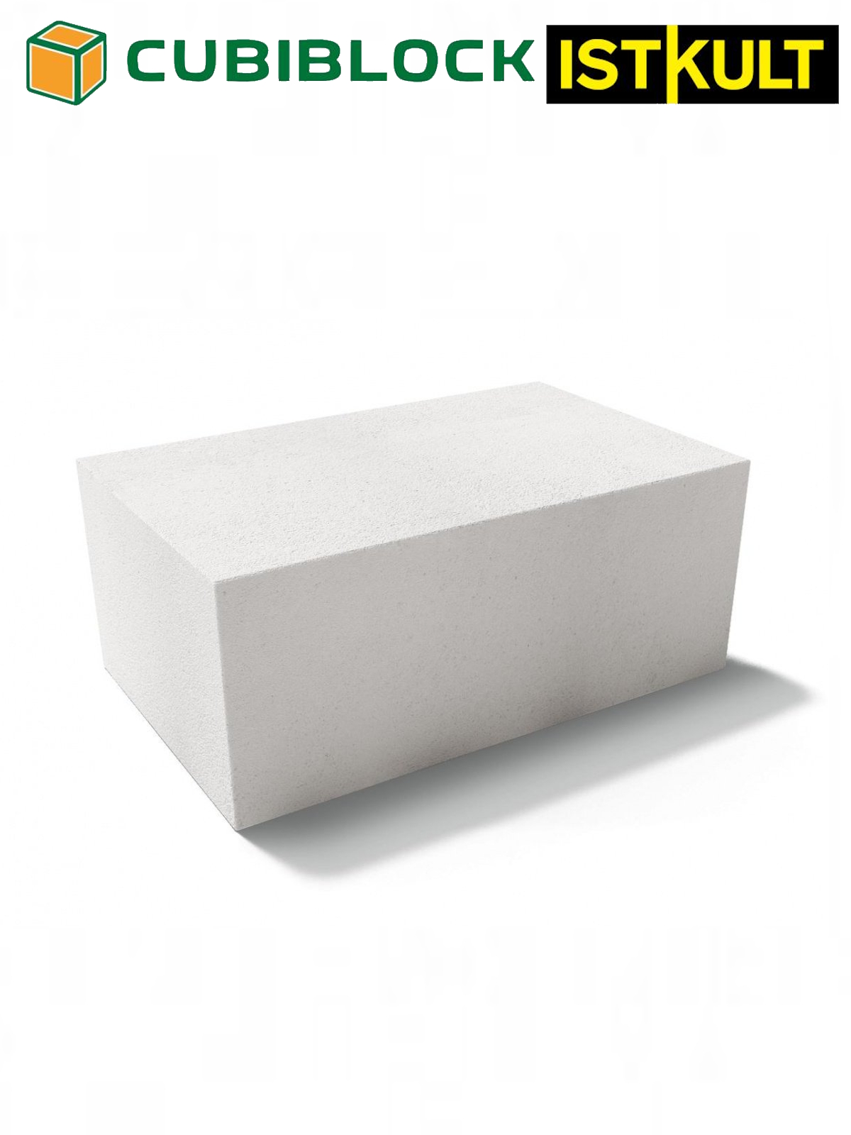 Блок газобетонный стеновой 625*300*250мм B2,5 D500кг/м3 Cubi Block