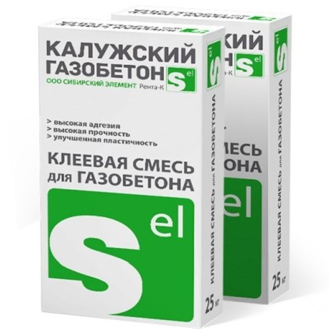 Клей Калужский газобетон 25кг летний Калужский