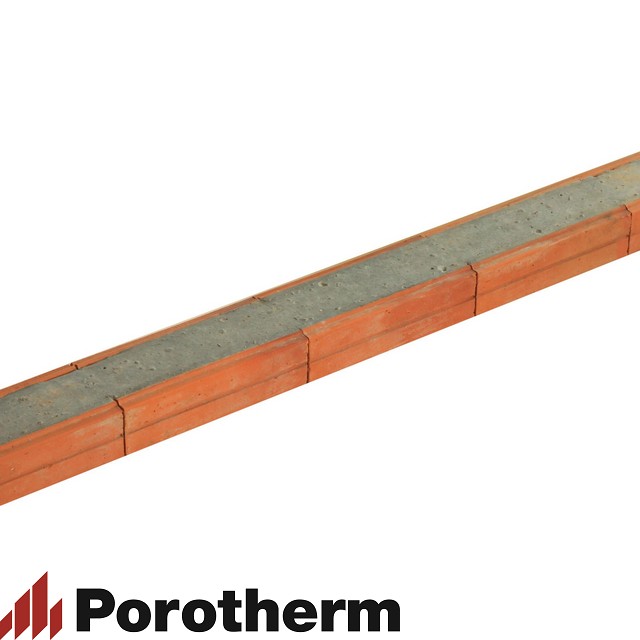 Керамический блок перемычка керамическая POROTHERM 120/65 П-образная красный 1500*120*65мм М100кг/см2 Wienerberger (Porotherm)